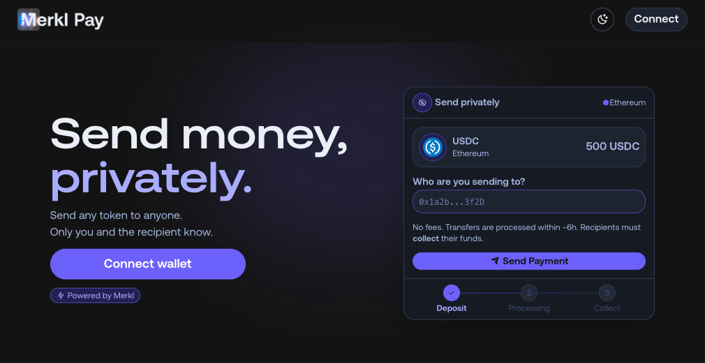 Merkl-Pay-Homepage